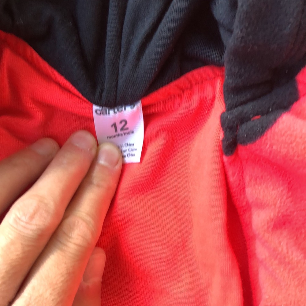 Carter's Red and Black Infant Ladybug Costume - Picture 7 of 9